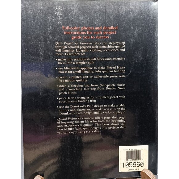 Singer Quilted Projects & Garments Sewing Reference Library Hardcover 1990 Editi - Picture 2 of 2